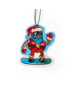 Autoduft / Lufterfrischer  Snowboarding Weihnachtsmann